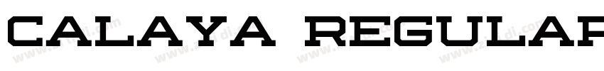 Calaya Regular字体转换
